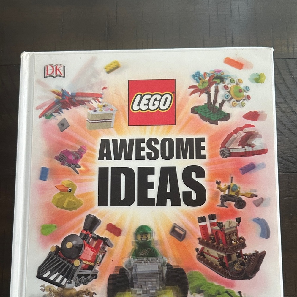 LEGO Awesome Ideas Book with Red and Green Creations